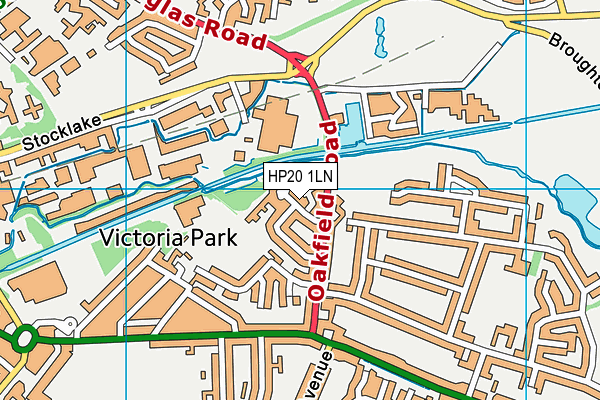 HP20 1LN map - OS VectorMap District (Ordnance Survey)