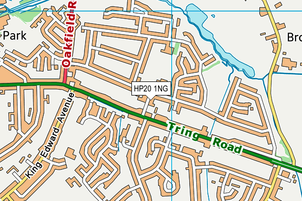 HP20 1NG map - OS VectorMap District (Ordnance Survey)