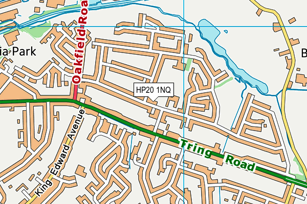HP20 1NQ map - OS VectorMap District (Ordnance Survey)
