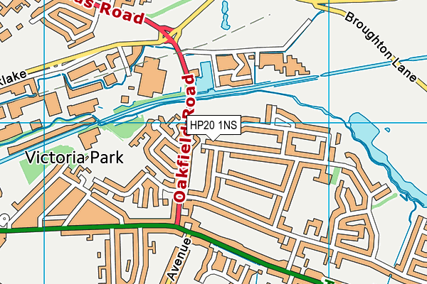 HP20 1NS map - OS VectorMap District (Ordnance Survey)