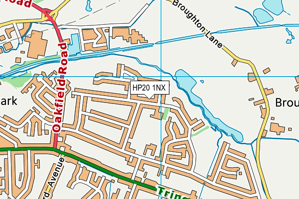 HP20 1NX map - OS VectorMap District (Ordnance Survey)