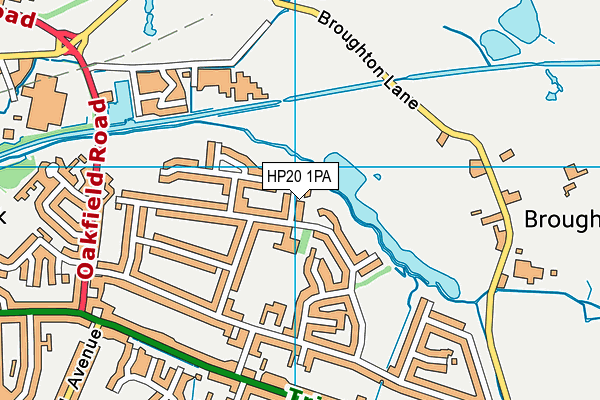 HP20 1PA map - OS VectorMap District (Ordnance Survey)