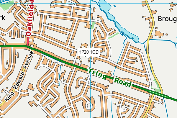 HP20 1QD map - OS VectorMap District (Ordnance Survey)
