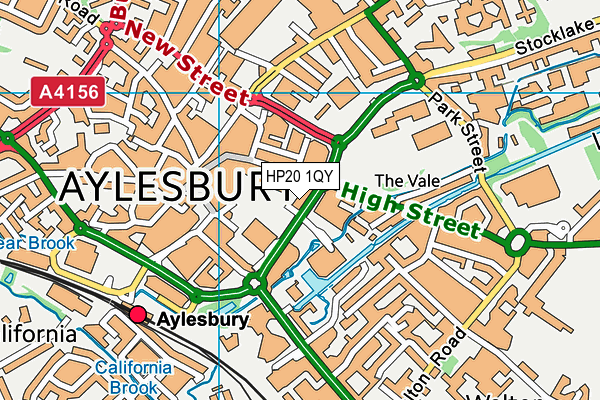 HP20 1QY map - OS VectorMap District (Ordnance Survey)