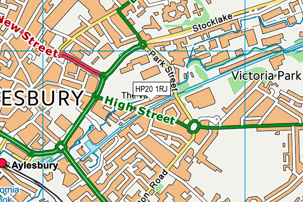 HP20 1RJ map - OS VectorMap District (Ordnance Survey)