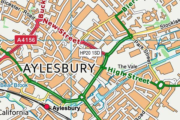 HP20 1SD map - OS VectorMap District (Ordnance Survey)