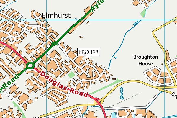 HP20 1XR map - OS VectorMap District (Ordnance Survey)