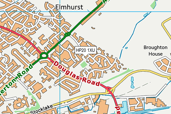 HP20 1XU map - OS VectorMap District (Ordnance Survey) HP20 1XU map - OS VectorMap District (Ordnance Survey)
