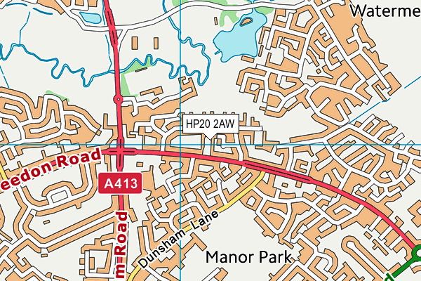 HP20 2AW map - OS VectorMap District (Ordnance Survey) HP20 2AW map - OS VectorMap District (Ordnance Survey)