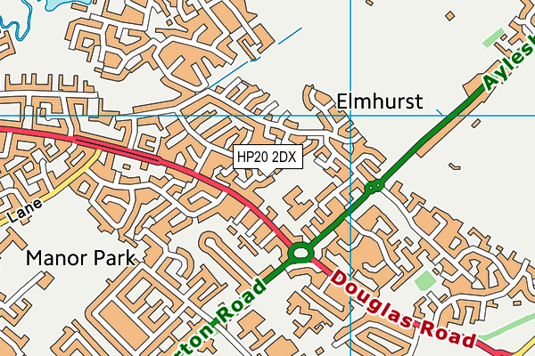 HP20 2DX map - OS VectorMap District (Ordnance Survey) HP20 2DX map - OS VectorMap District (Ordnance Survey)