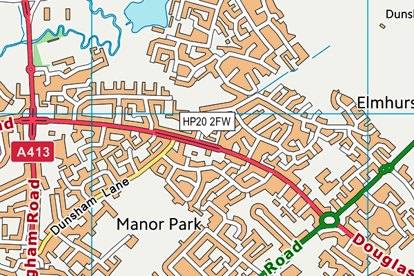 HP20 2FW map - OS VectorMap District (Ordnance Survey) HP20 2FW map - OS VectorMap District (Ordnance Survey)