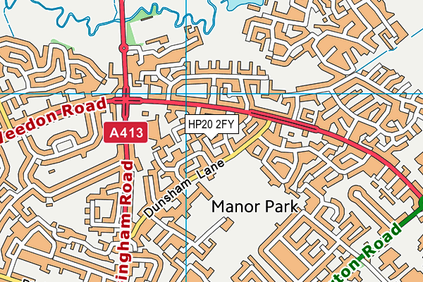 HP20 2FY map - OS VectorMap District (Ordnance Survey) HP20 2FY map - OS VectorMap District (Ordnance Survey)