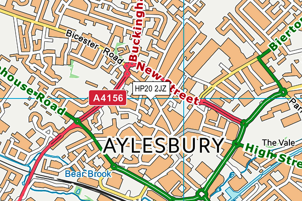 HP20 2JZ map - OS VectorMap District (Ordnance Survey)