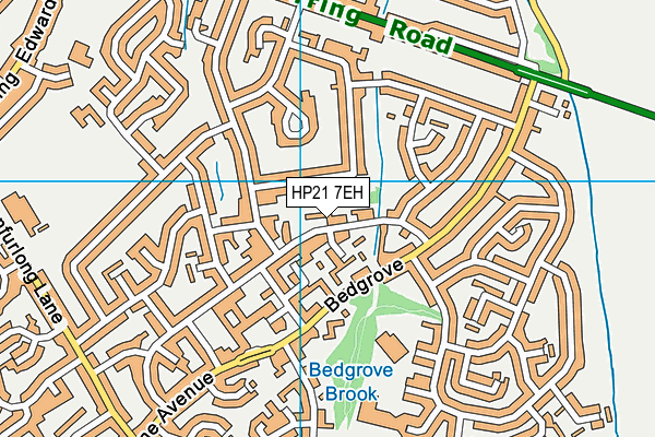 HP21 7EH map - OS VectorMap District (Ordnance Survey)