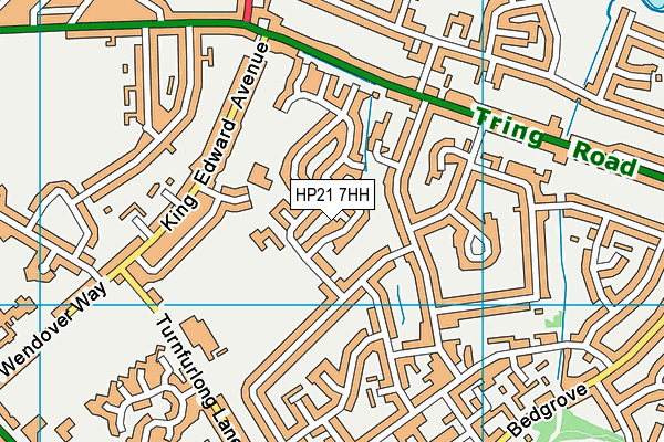 HP21 7HH map - OS VectorMap District (Ordnance Survey)