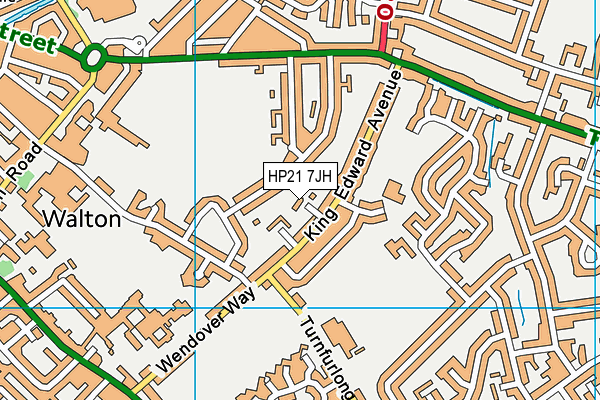 HP21 7JH map - OS VectorMap District (Ordnance Survey) HP21 7JH map - OS VectorMap District (Ordnance Survey)