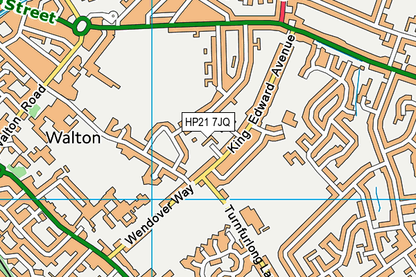 HP21 7JQ map - OS VectorMap District (Ordnance Survey) HP21 7JQ map - OS VectorMap District (Ordnance Survey)