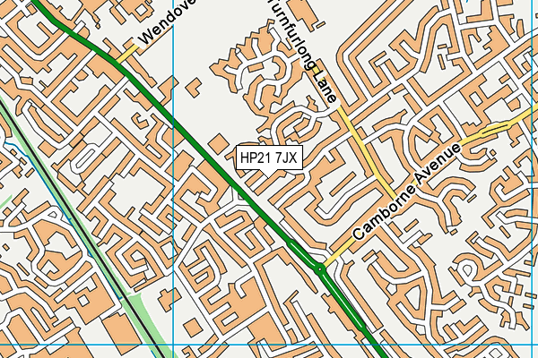 HP21 7JX map - OS VectorMap District (Ordnance Survey) HP21 7JX map - OS VectorMap District (Ordnance Survey)