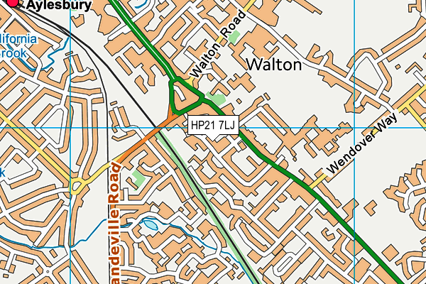 HP21 7LJ map - OS VectorMap District (Ordnance Survey) HP21 7LJ map - OS VectorMap District (Ordnance Survey)