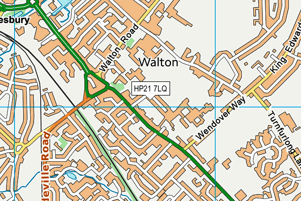 HP21 7LQ map - OS VectorMap District (Ordnance Survey)