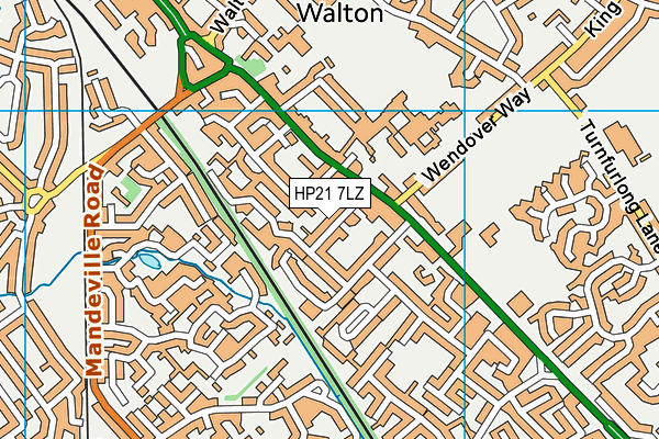 HP21 7LZ map - OS VectorMap District (Ordnance Survey) HP21 7LZ map - OS VectorMap District (Ordnance Survey)