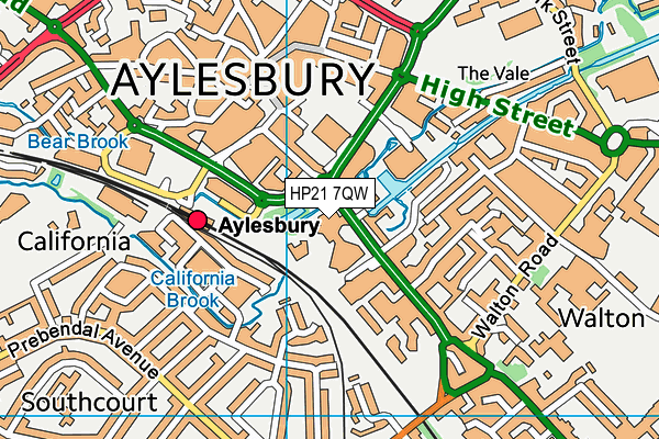 HP21 7QW map - OS VectorMap District (Ordnance Survey) HP21 7QW map - OS VectorMap District (Ordnance Survey)