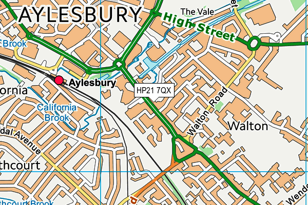 HP21 7QX map - OS VectorMap District (Ordnance Survey) HP21 7QX map - OS VectorMap District (Ordnance Survey)