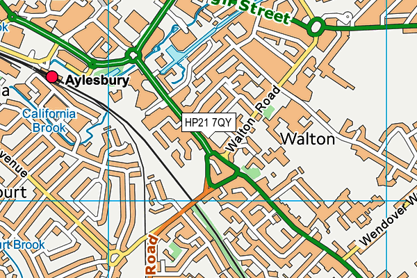 HP21 7QY map - OS VectorMap District (Ordnance Survey) HP21 7QY map - OS VectorMap District (Ordnance Survey)