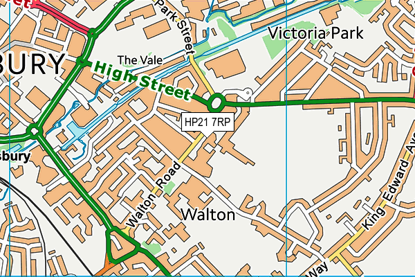 HP21 7RP map - OS VectorMap District (Ordnance Survey)
