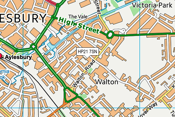 HP21 7SN map - OS VectorMap District (Ordnance Survey) HP21 7SN map - OS VectorMap District (Ordnance Survey)