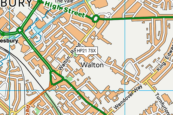 HP21 7SX map - OS VectorMap District (Ordnance Survey) HP21 7SX map - OS VectorMap District (Ordnance Survey)
