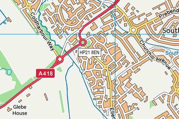 HP21 8EN map - OS VectorMap District (Ordnance Survey)