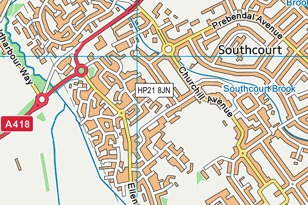 HP21 8JN map - OS VectorMap District (Ordnance Survey) HP21 8JN map - OS VectorMap District (Ordnance Survey)