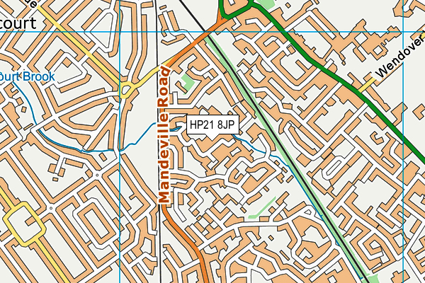 HP21 8JP map - OS VectorMap District (Ordnance Survey)