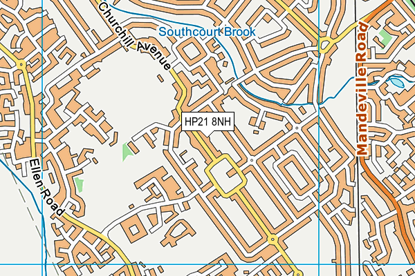 HP21 8NH map - OS VectorMap District (Ordnance Survey)
