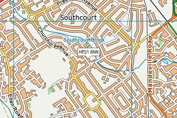 HP21 8NN map - OS VectorMap District (Ordnance Survey)