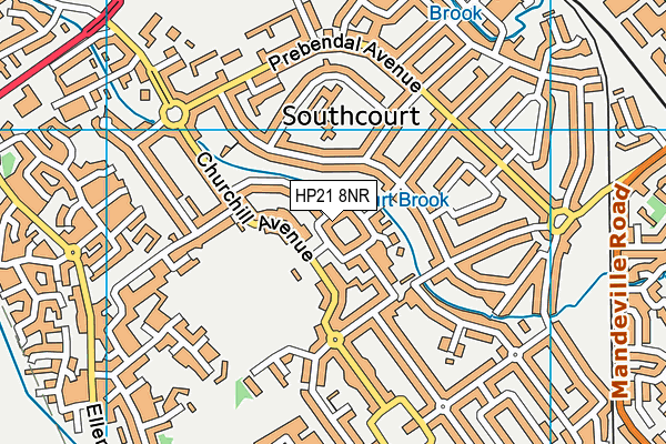 HP21 8NR map - OS VectorMap District (Ordnance Survey)