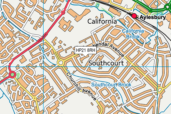 HP21 8RH map - OS VectorMap District (Ordnance Survey) HP21 8RH map - OS VectorMap District (Ordnance Survey)
