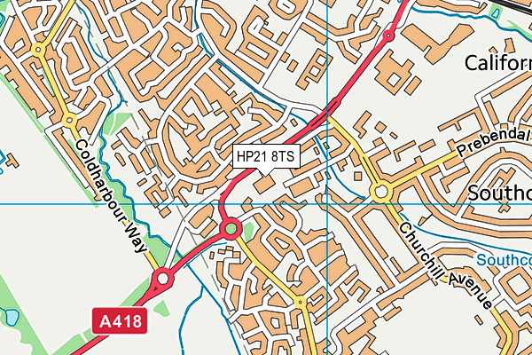 HP21 8TS map - OS VectorMap District (Ordnance Survey) HP21 8TS map - OS VectorMap District (Ordnance Survey)
