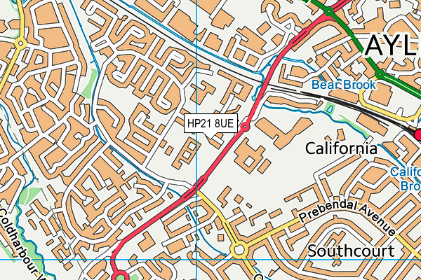 HP21 8UE map - OS VectorMap District (Ordnance Survey) HP21 8UE map - OS VectorMap District (Ordnance Survey)