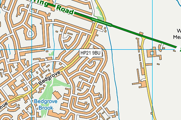 HP21 9BU map - OS VectorMap District (Ordnance Survey)