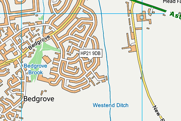 HP21 9DB map - OS VectorMap District (Ordnance Survey) HP21 9DB map - OS VectorMap District (Ordnance Survey)