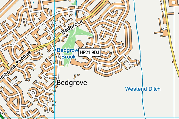 HP21 9DJ map - OS VectorMap District (Ordnance Survey) HP21 9DJ map - OS VectorMap District (Ordnance Survey)