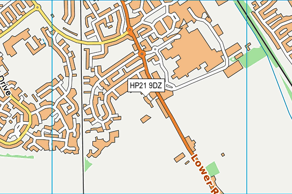 HP21 9DZ map - OS VectorMap District (Ordnance Survey) HP21 9DZ map - OS VectorMap District (Ordnance Survey)