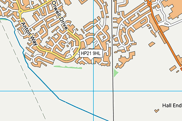 HP21 9HL map - OS VectorMap District (Ordnance Survey) HP21 9HL map - OS VectorMap District (Ordnance Survey)