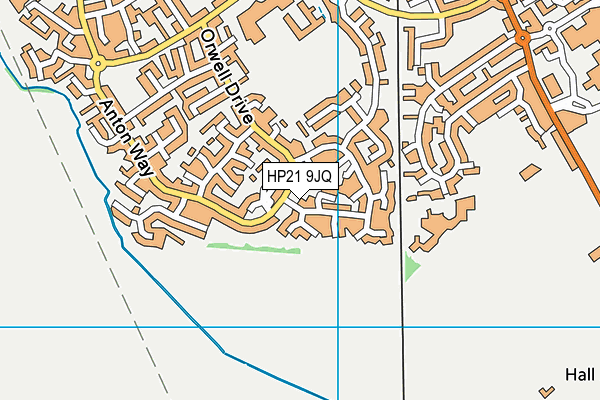 HP21 9JQ map - OS VectorMap District (Ordnance Survey) HP21 9JQ map - OS VectorMap District (Ordnance Survey)