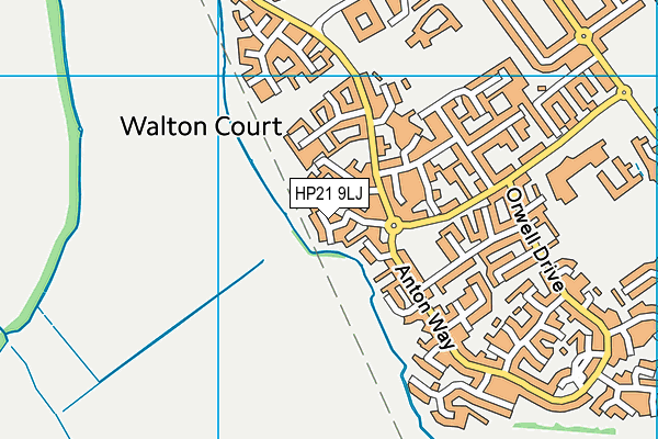HP21 9LJ map - OS VectorMap District (Ordnance Survey) HP21 9LJ map - OS VectorMap District (Ordnance Survey)