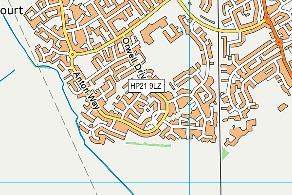 HP21 9LZ map - OS VectorMap District (Ordnance Survey) HP21 9LZ map - OS VectorMap District (Ordnance Survey)