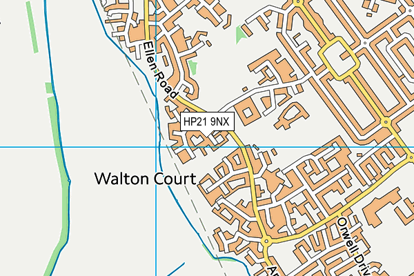 HP21 9NX map - OS VectorMap District (Ordnance Survey)