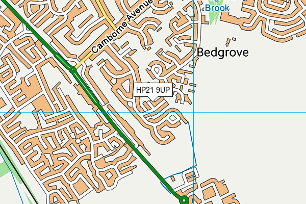 HP21 9UP map - OS VectorMap District (Ordnance Survey)